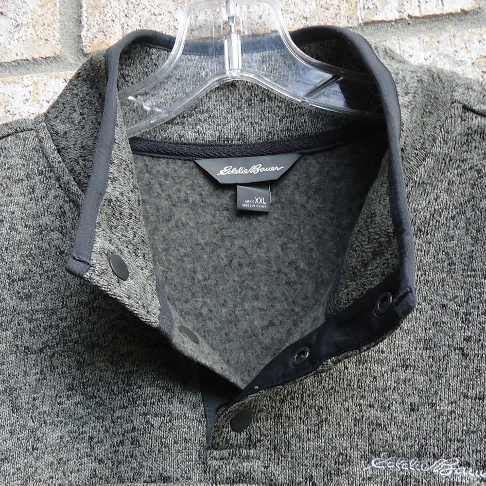 NWOT. SIZE XXL. Eddie Bauer Radiator fleece snap mock pullover. - Picture 14 of 16